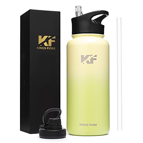 Kings Fiore Stainless Steel Water Bottle (32 oz, Lime)