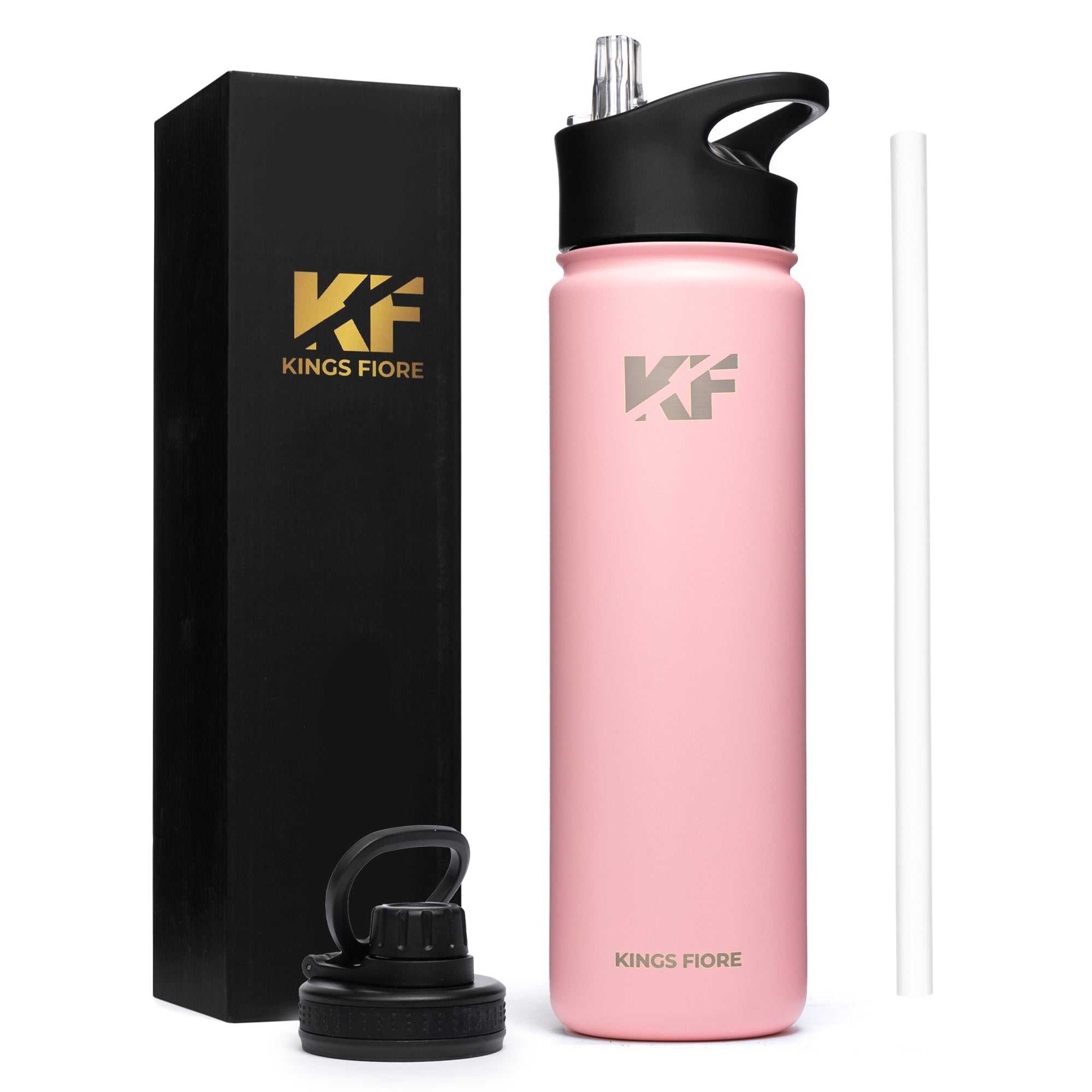 22 oz hydro flask water bottle 22 OZ Stainless Steel Water Bottle in Peach – KingsFiore